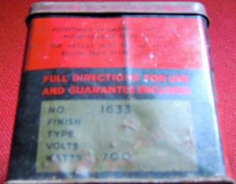 ÜTÜ KROM BAKALIT SAP PRILECT BRITISH MADE AUTOMATIC TENEKE KUTUSUNDA 