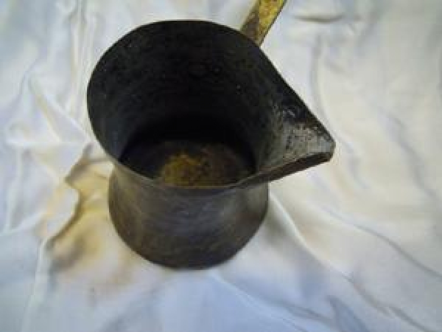 BAKİR EL YAPIM TİRYAKİ KAHVE CEZVE