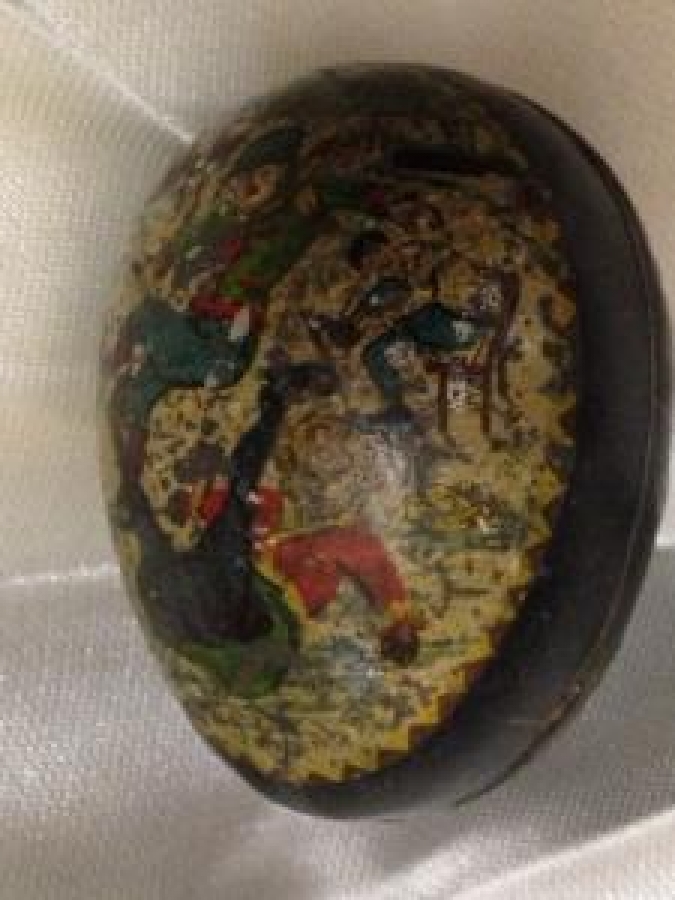 EL BOYAMA TENEKE AÇILAR 2 PARÇA PASKALYA EDİYE KUTU YUMURTA 