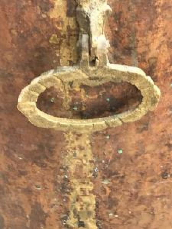 EL DÖVME BAKIR KAPAKLI KULPLU SU KAZAN KULLANIMA HAZIR 