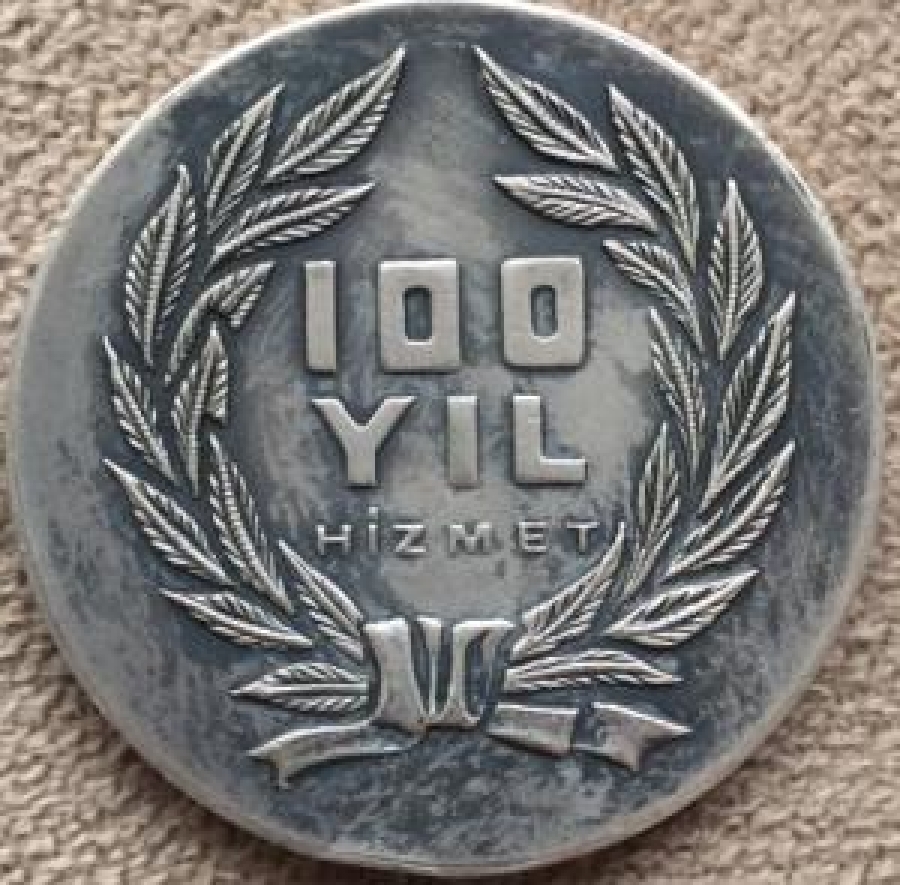 EMNİYET SANDIĞI 100 YIL ANISI GÜMÜŞ MADALYA 1868 1968 