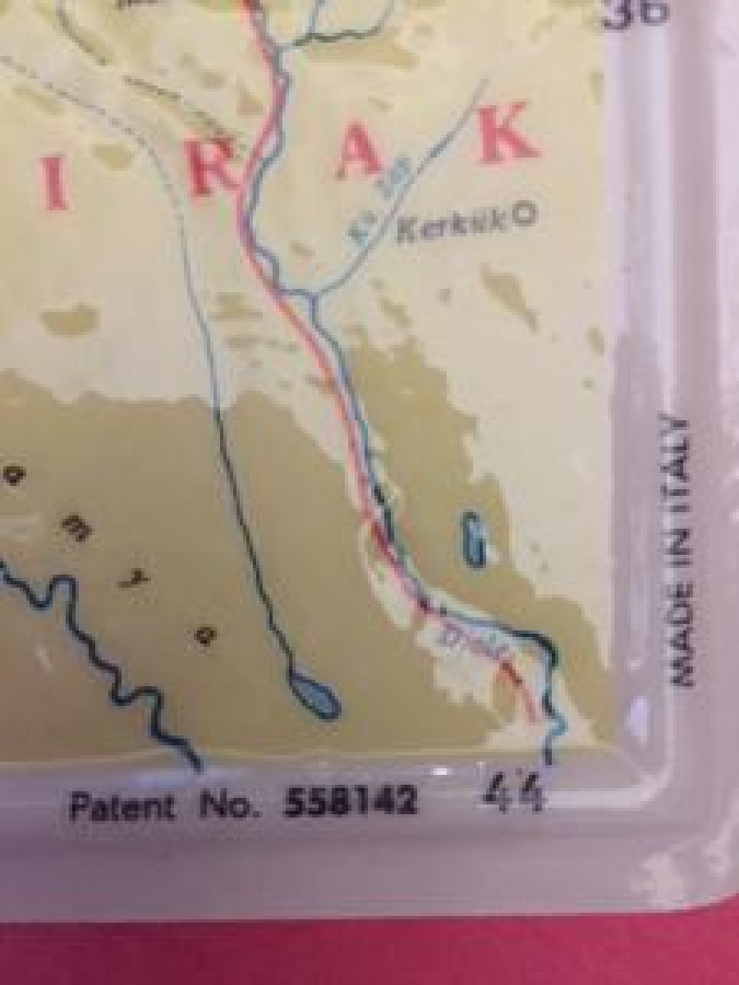 KABARTMA PLASTİK TÜRKİYE HARİTA 30 X 21 İTALYAN 