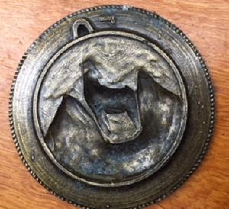 KARWENDEL-WANDER-CLUB-SCHORNDORF 10 JAHRE 1980 BRONZ DUVAR TABAK 