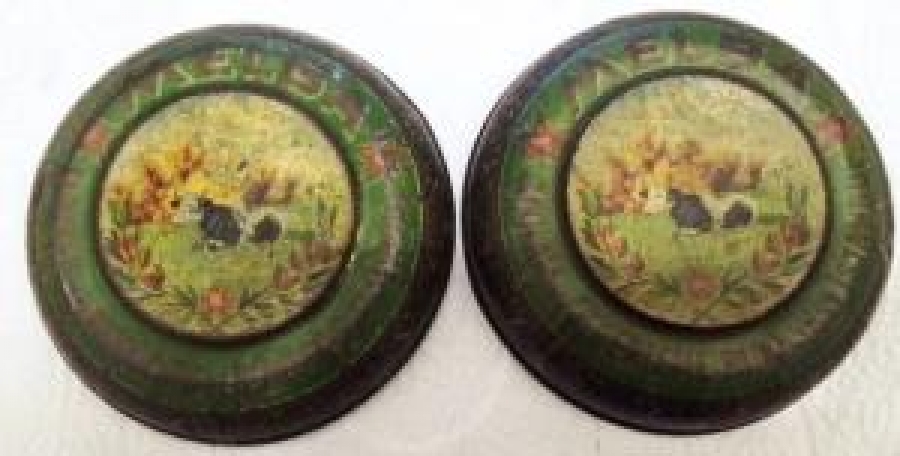 MELBA FRANSIZCA VE TÜRKÇE YAZILI TENEKE ÇİKOLATA KUTUSU 