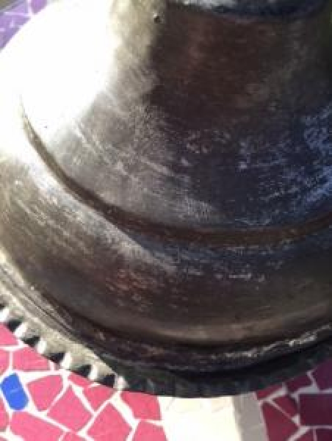 OSMANLI BAKIR EL DÖGME KAPAKLI AYAKLI SAHAN