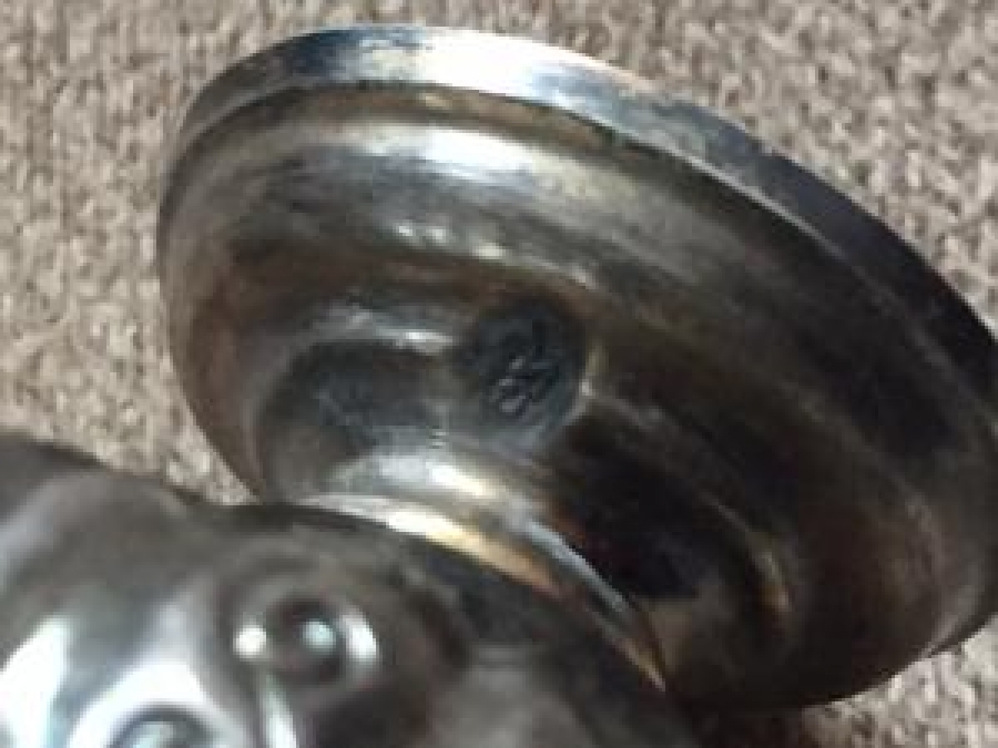 OSMANLI TURALI DAMGALI GÜMÜŞ FİNCAN ZARFI 2 ADET USTA İŞİ 