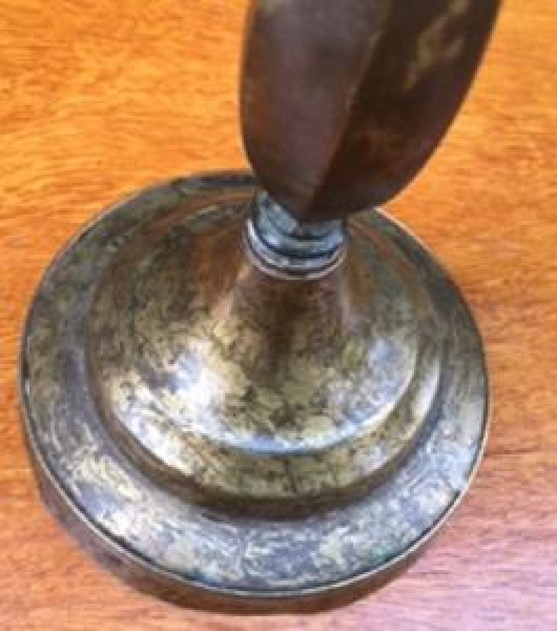 TEKLİ BRONZ ŞAMDAN MUMLUK