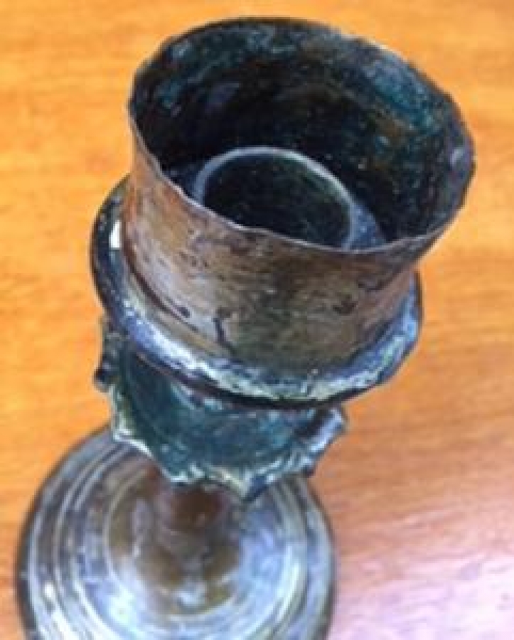 TEKLİ ŞAMDAN BRONZ MUMLUK