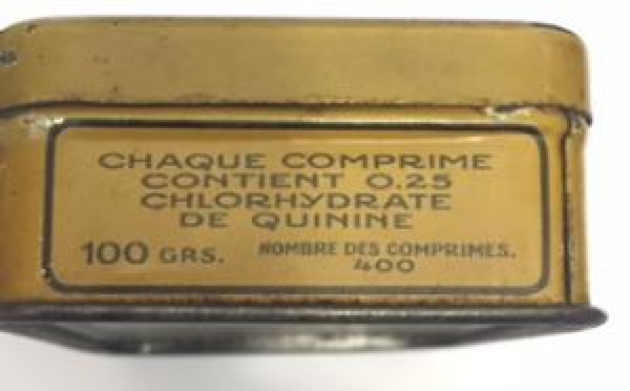 BOŞ KAPAKLI TENEKE KUTU SALİH NECATİ KOMPRİME EVİ ÜSKÜDAR İSTANBUL 1920 