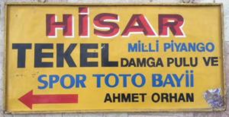 TENEKE TEKEL TABELASI SPOR LOTO DAMGA PULU SATICISI 