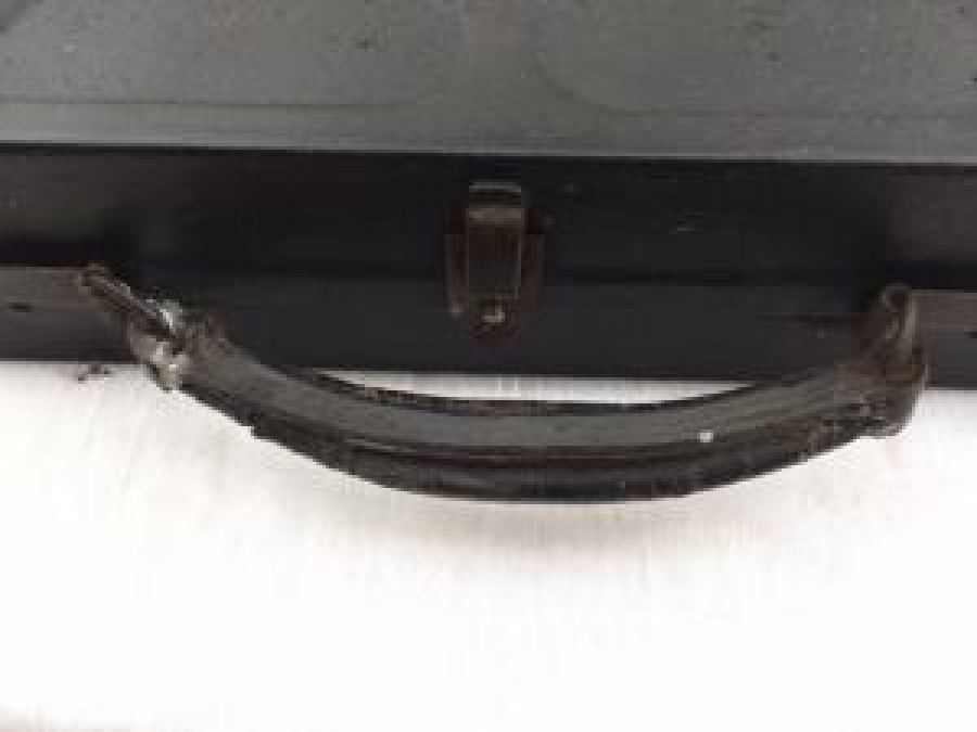 ORJİNAL METAL TAŞ PLAK TAŞIMA CANTASI THE GRAMOPHONE COMPANY LTD REGISTERED TRADE MARK SAHİBİNİN SESİ 