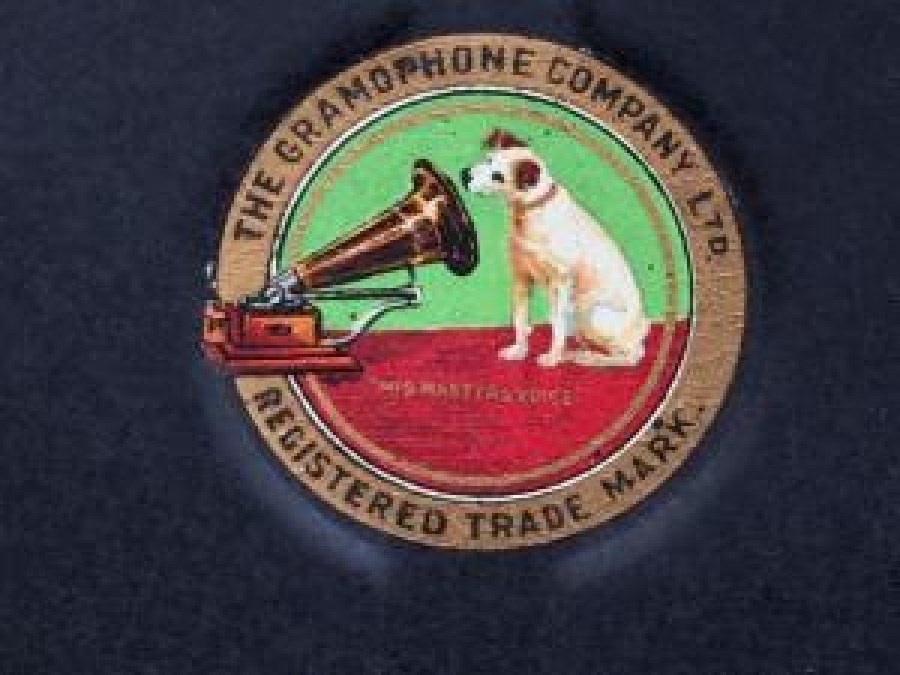 ORJİNAL METAL TAŞ PLAK TAŞIMA CANTASI THE GRAMOPHONE COMPANY LTD REGISTERED TRADE MARK SAHİBİNİN SESİ 