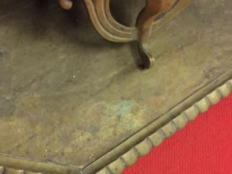 KAPAKLI MANGAL TAM TAKIM OSMANLI SÜLEYMANİYE İŞİ PİRİNÇ KOMPLE EL İŞÇİLİKLİ ORJİNAL YEDİ KÖŞELİ PİRİNC TEPSİLİ KONAK İŞİ  MANGAL 