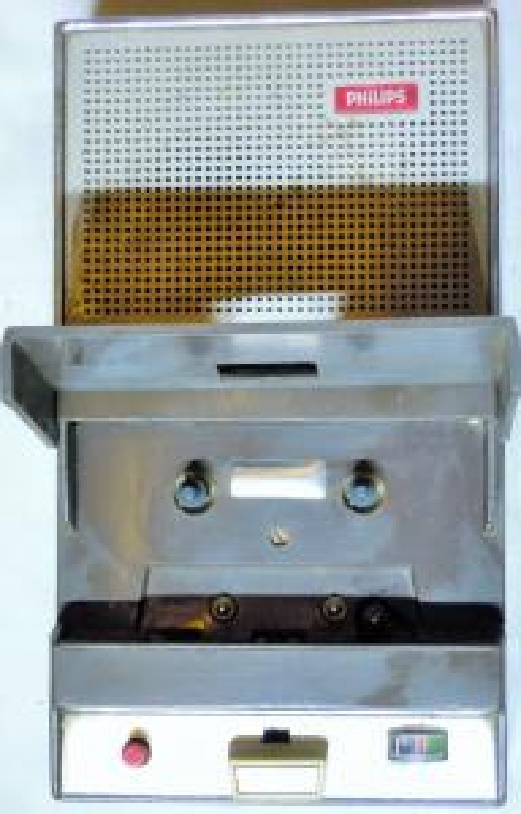 PHILIPS EL 3300 KASET ÇALAR MEKANİK PİLLİ KAYIT SİSTEMLİ 1960 
