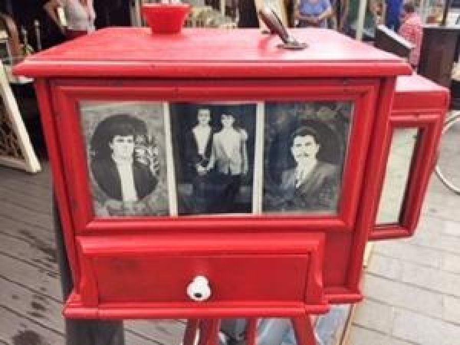 ŞİPŞAK ALAMİNÜT AHŞAP KUTU MAKİNA AYAKLI FOTOĞRAF MAKİNASİ İSTANBUL HATIRASI KOLEKSİYON EKSİKSİZ ÇALIŞAN 