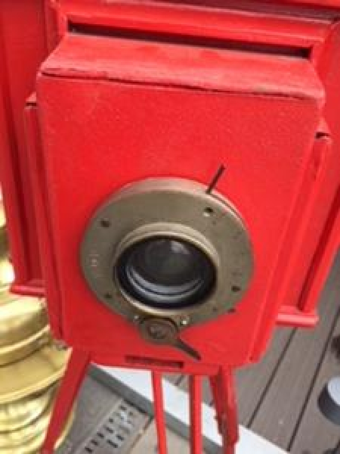 ŞİPŞAK ALAMİNÜT AHŞAP KUTU MAKİNA AYAKLI FOTOĞRAF MAKİNASİ İSTANBUL HATIRASI KOLEKSİYON EKSİKSİZ ÇALIŞAN 