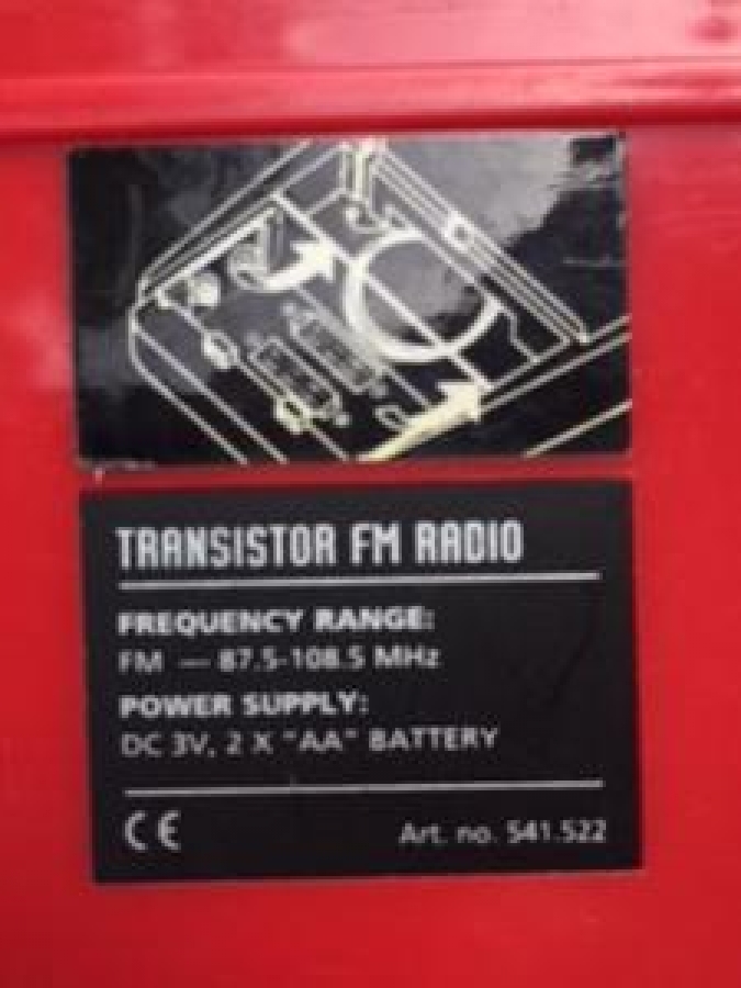 TRANSİSTOR FM RADYO 9 VOLT PİLLİ ÇALIŞAN CEP RADYO 