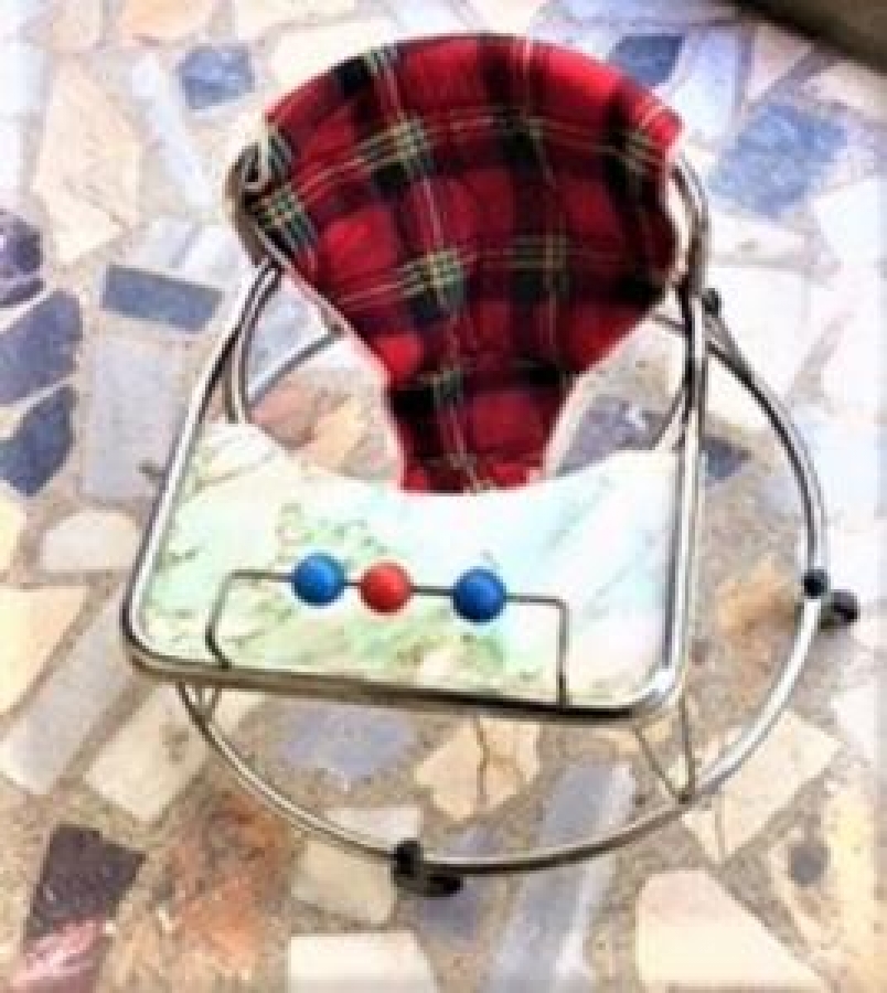 ÇOK AMAÇLI KROM CELİK BEBEK YÜRÜTEC VE MAMA SANDALYESİ