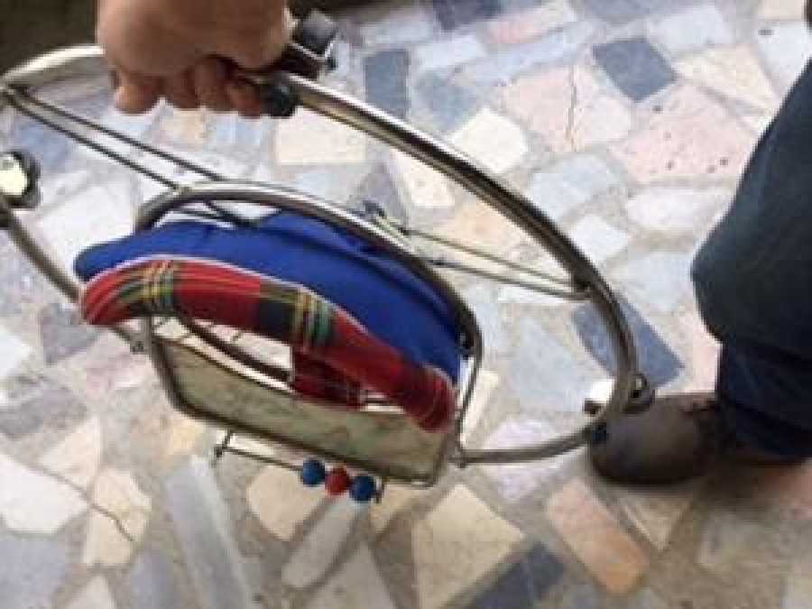 ÇOK AMAÇLI KROM CELİK BEBEK YÜRÜTEC VE MAMA SANDALYESİ