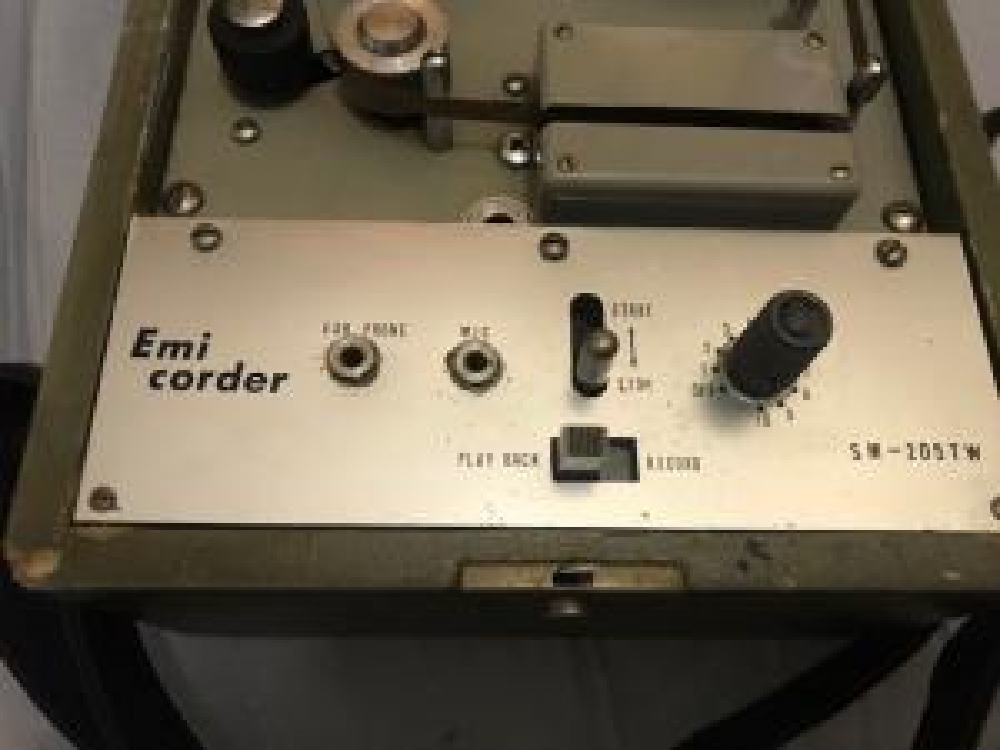 EMİ CORDER SM-205TW 1959 JAPAN MEKANİK KURMALI KAYITLI MAKARA GAZETECİ TEYP KOLEKSİYON 