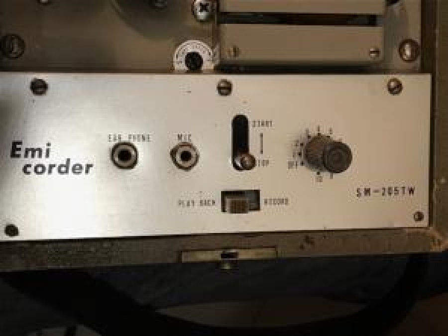 EMİ CORDER SM-205TW 1959 JAPAN MEKANİK KURMALI KAYITLI MAKARA GAZETECİ TEYP KOLEKSİYON 