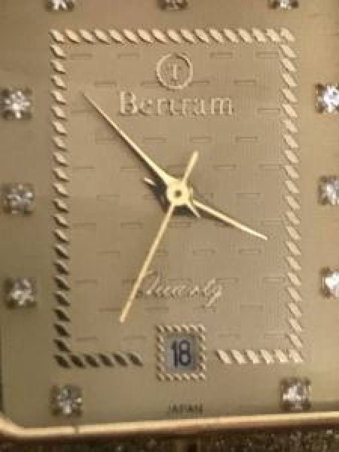 ALTIN KAPLAMA BETRAM STAINLESS STEELCASE BACK WATER RESISTANT BT-076 M