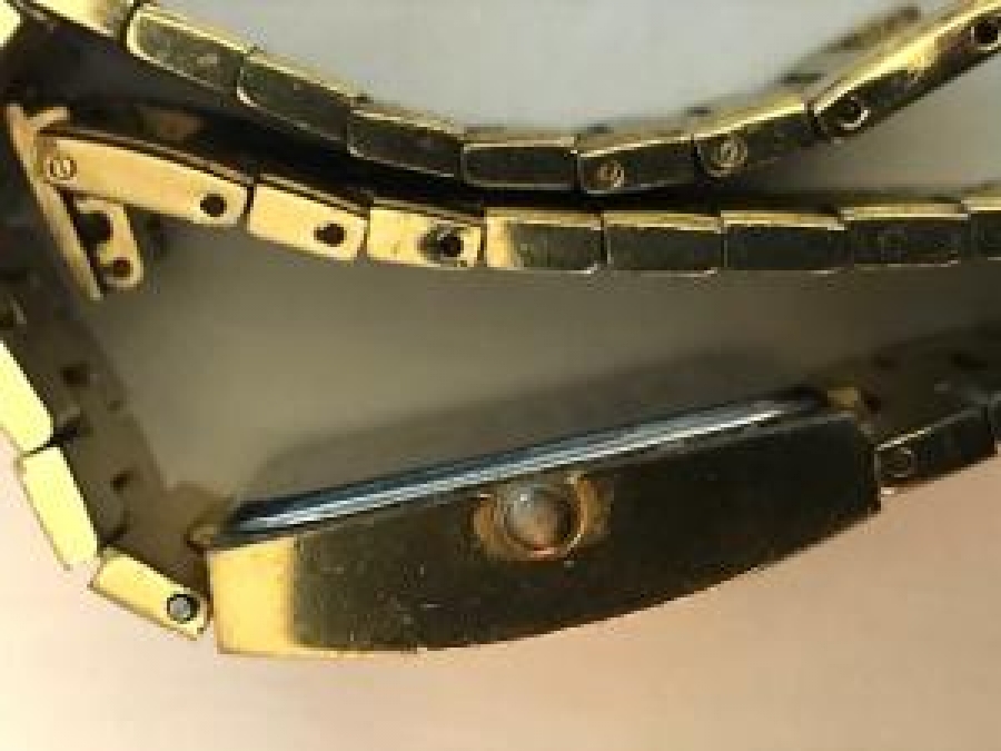 ALTIN KAPLAMA BETRAM STAINLESS STEELCASE BACK WATER RESISTANT BT-076 M