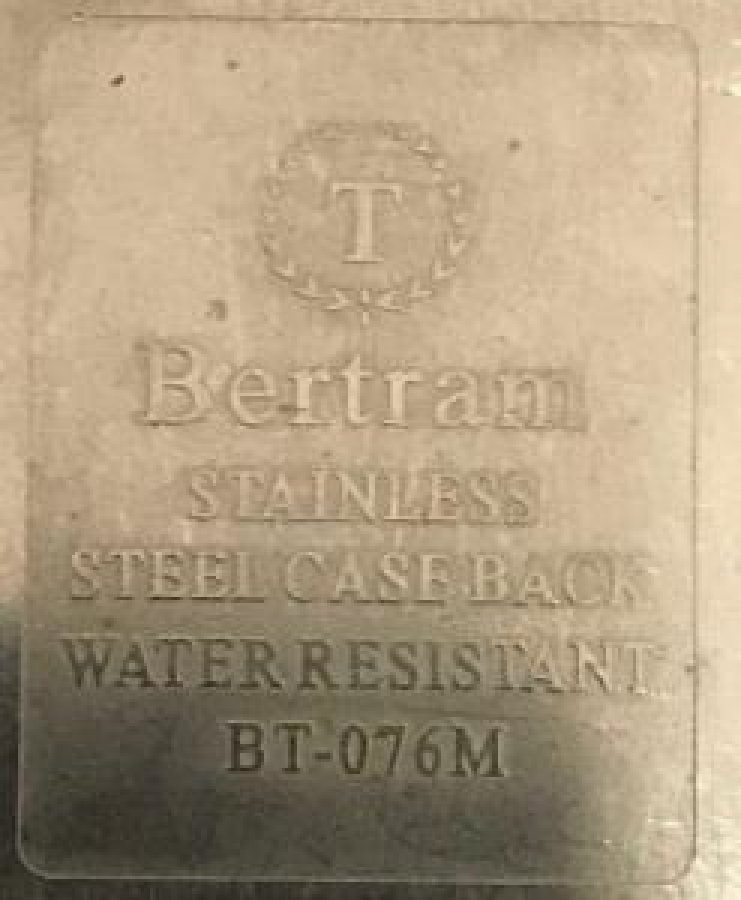 ALTIN KAPLAMA BETRAM STAINLESS STEELCASE BACK WATER RESISTANT BT-076 M
