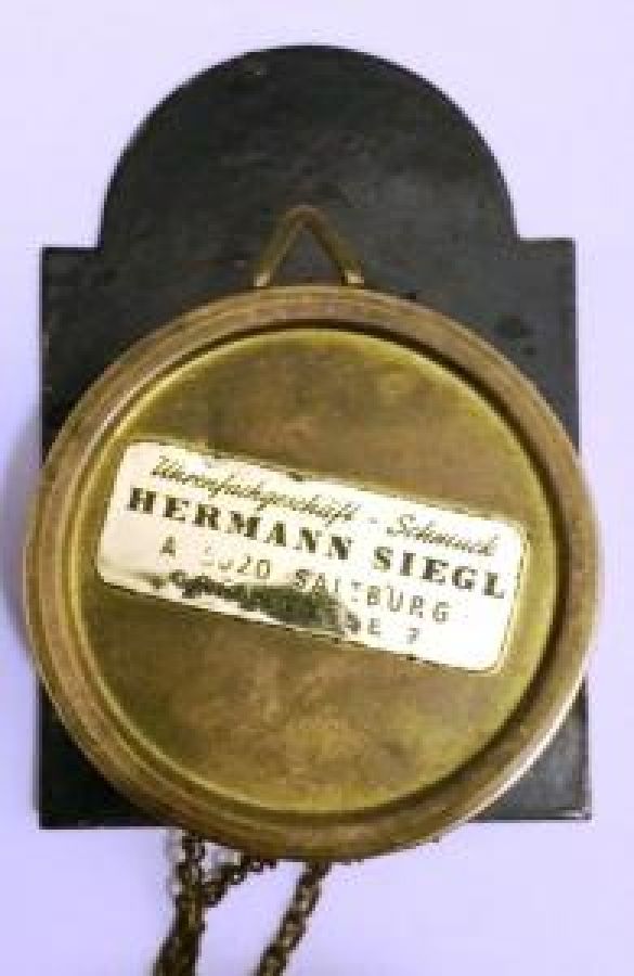 EMAYE SARKACLI DUVAR SAATİ HERMANN SIEGL 18467 Garaj antik