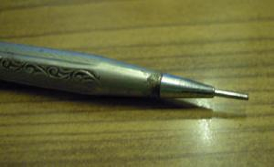 ESKİ OSMANLI KURŞUN KALEM METAL GÜMÜŞ KAPLAMA