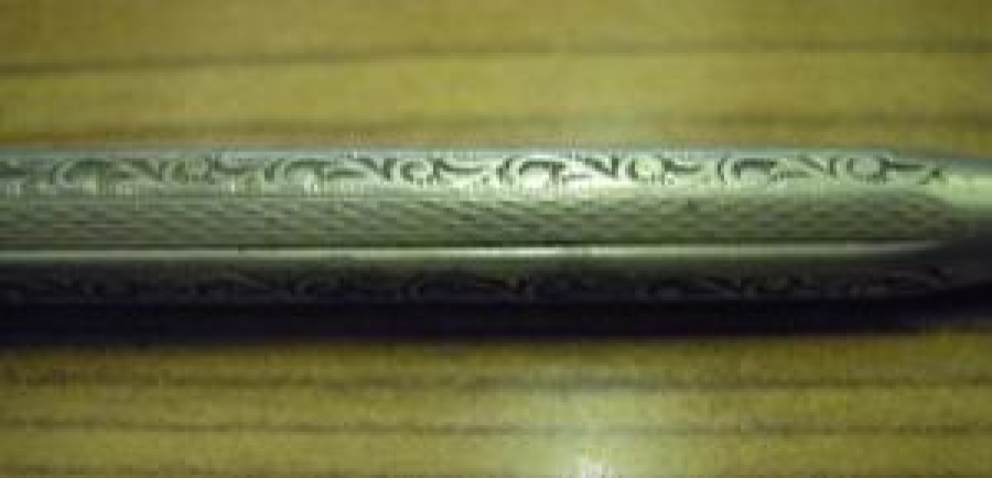 ESKİ OSMANLI KURŞUN KALEM METAL GÜMÜŞ KAPLAMA