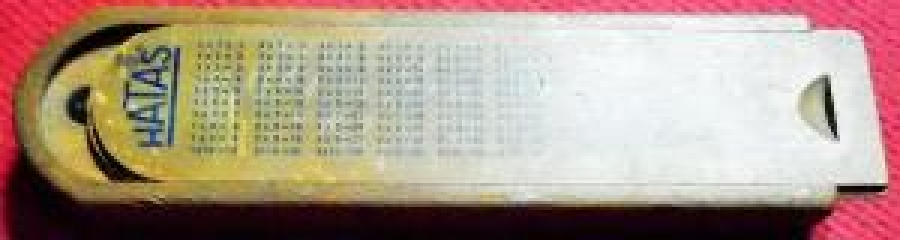 HATAS AHŞAP KAPAKLI İLK OKUL KALEM KUTUSU TEK BÖLME KERRAT CETVELLİ