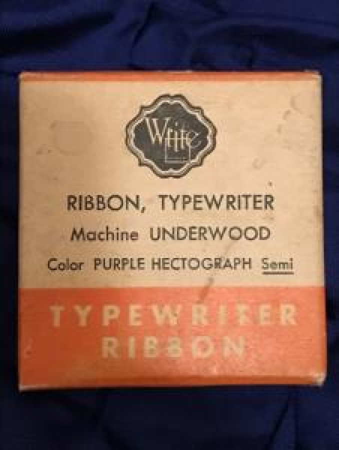 KUTUSUNDA RİBON DAKTİLO ŞERİDİ RIBBON, TYPEWRITER MACHİNE UNREDWOOD COLOR PURLE HECTOGRAPH SEMİ TYPEWRITER RIBBON 