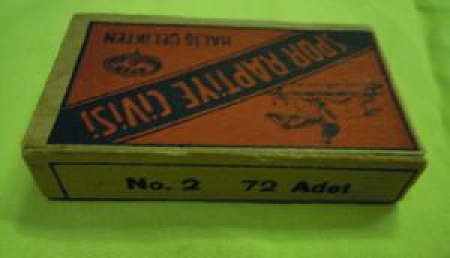 SPOR RAPTİYE CİVİSİ HALİŞ ÇELİKTEN TÜRKİYE MAMULATI NO : 2. 72 ADET KARTON KUTU