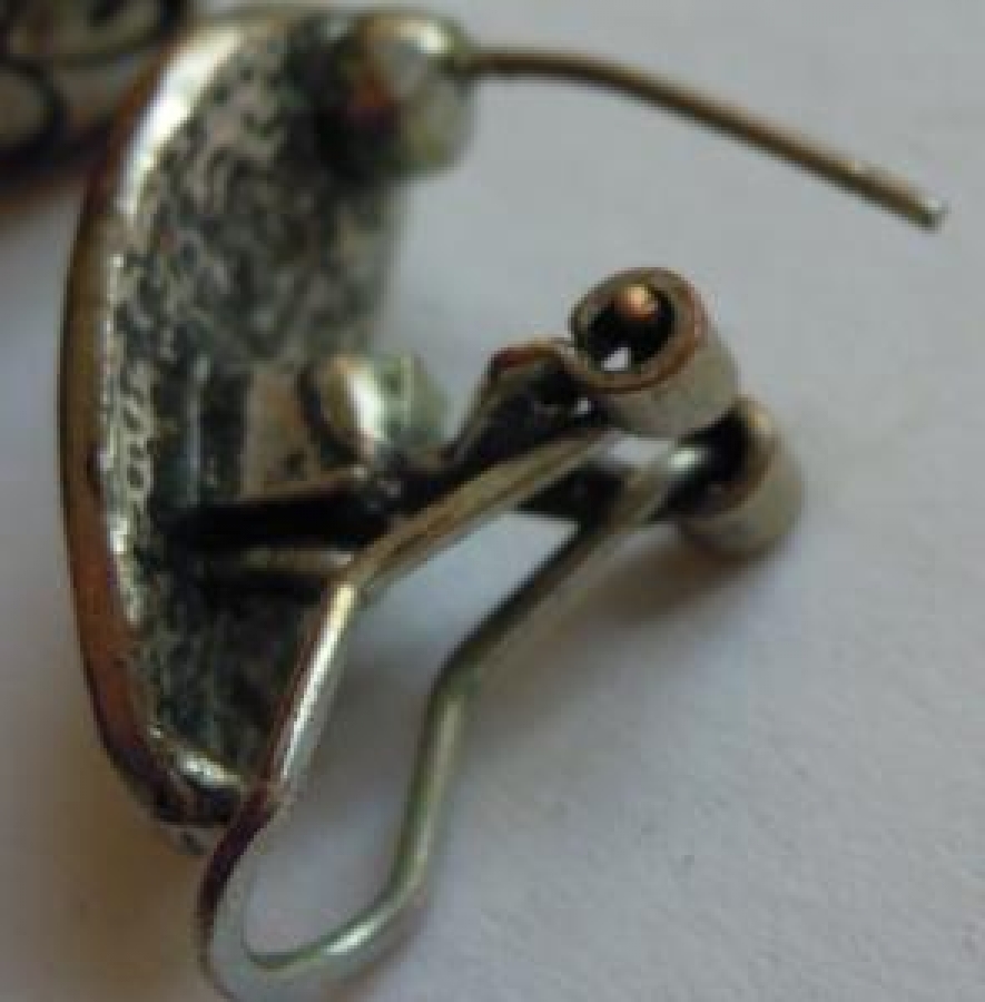 ANTİKA TASARIMLI GÜMÜŞ KAPLAMA KÜPE