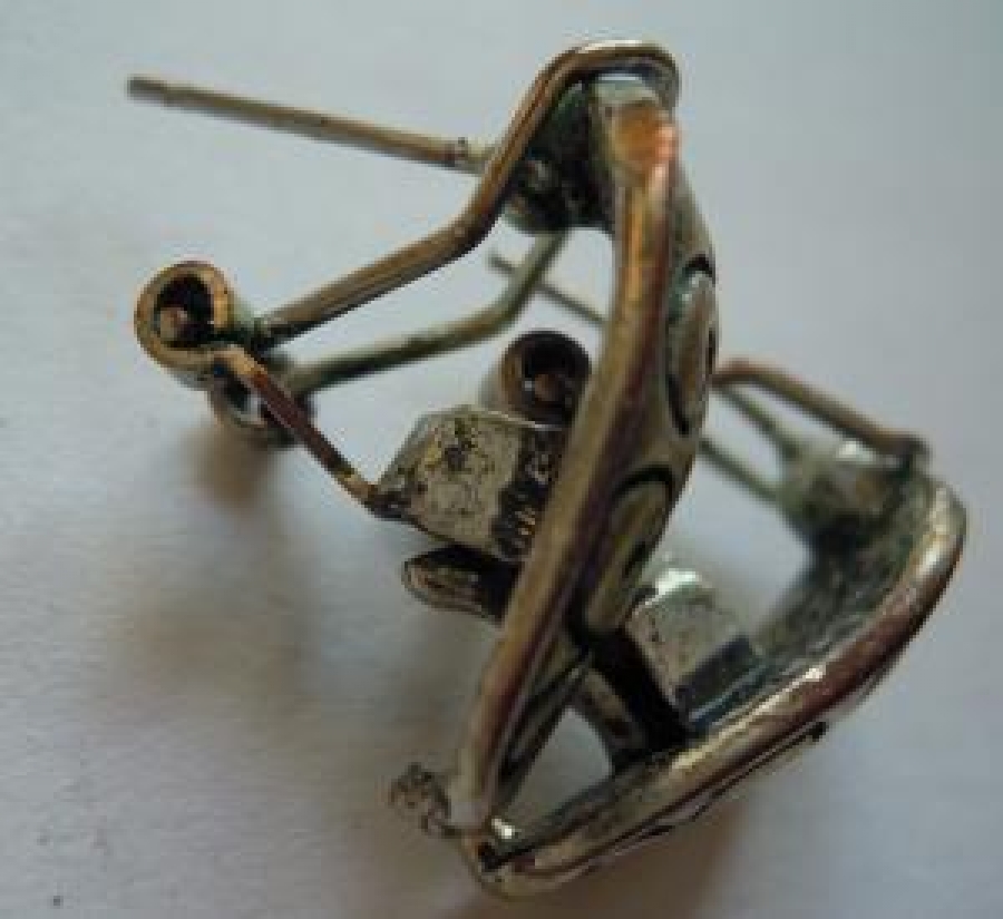 ANTİKA TASARIMLI GÜMÜŞ KAPLAMA KÜPE