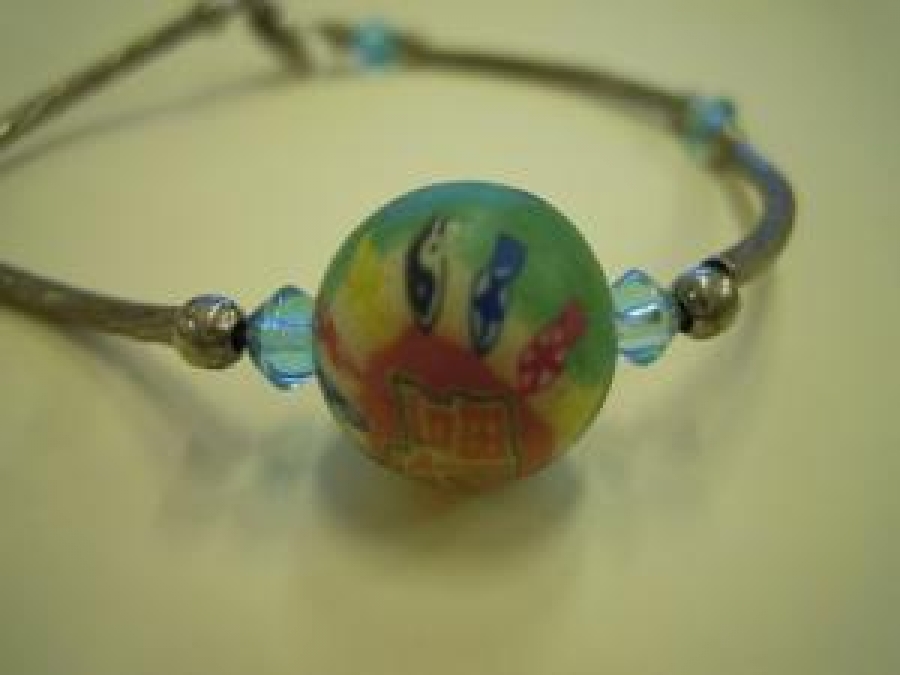 CAM İŞÇİLİKLİ GÜMÜŞ BİLEKLİK