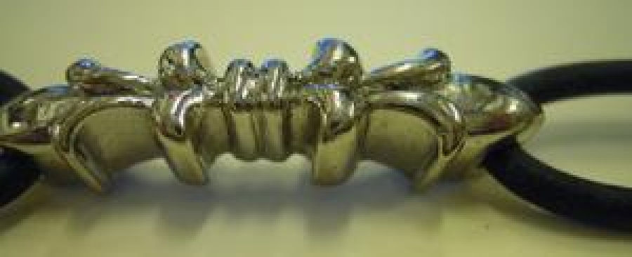 GÜMÜŞ BİLEKLİK İZCİ İŞARET ARMALI  DERİ KAYIŞLI