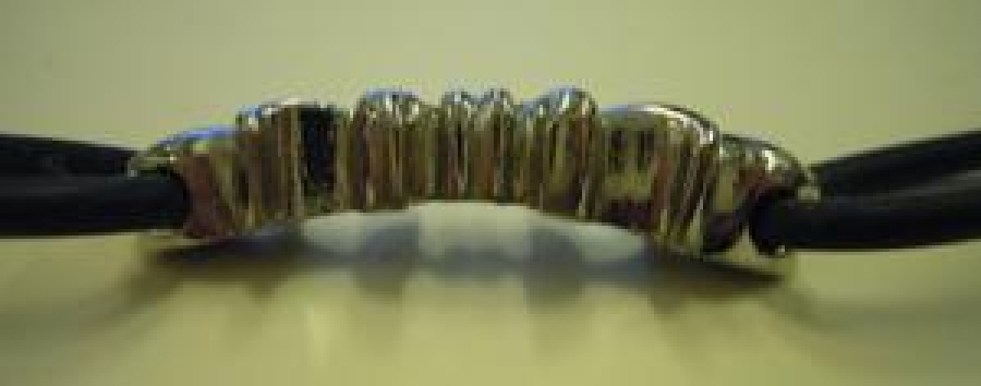 GÜMÜŞ BİLEKLİK İZCİ İŞARET ARMALI  DERİ KAYIŞLI