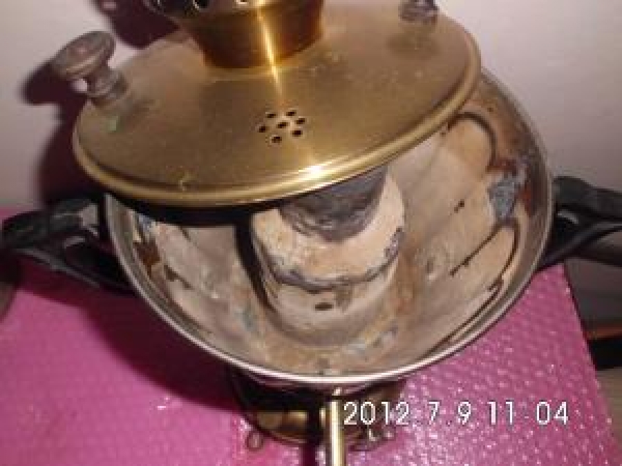 İRAN GAZLI MUSLUKLU SEMAVER PİRİNÇ NİKEL KAPLAMA 