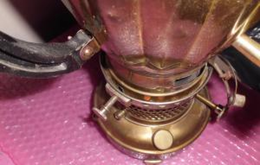 İRAN GAZLI MUSLUKLU SEMAVER PİRİNÇ NİKEL KAPLAMA 