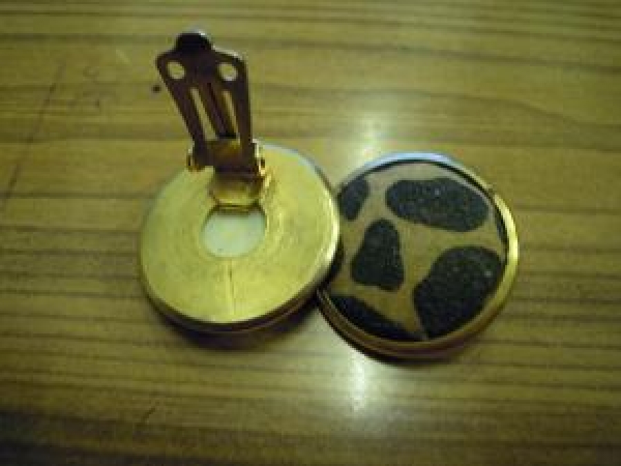 LEOPAR DESENLİ METAL ÇİFT KÜPE