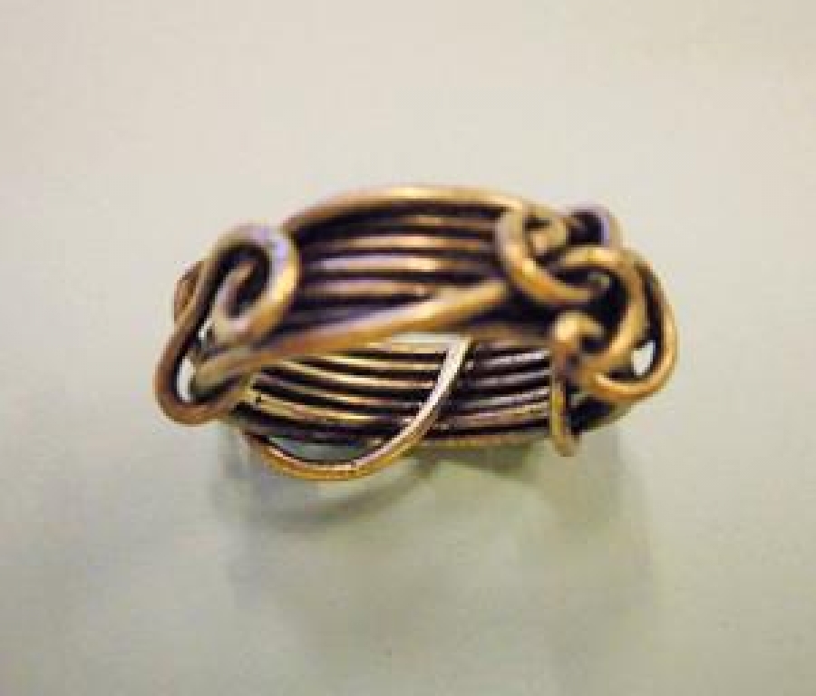 METAL TEL ÖRGÜ YÜZÜK EL YAPIM