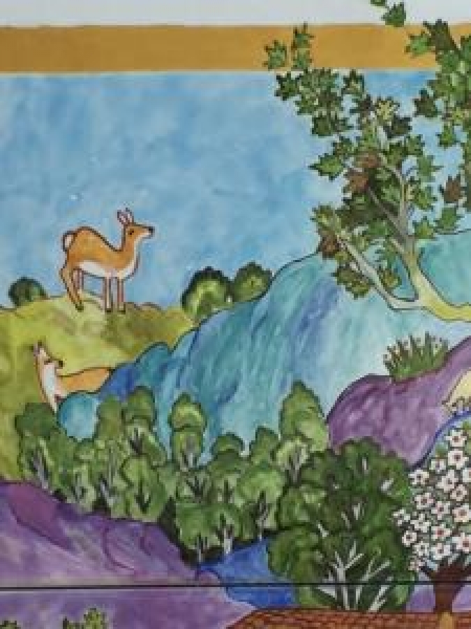 ÖZLEM DİKMEN 2005 OSMANLI MİNYATÜR CİNİ KARO ÇALIŞMASI