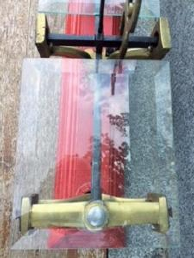 1920 OSMANLI ŞEKERCİ HELVACI DÖKÜM METAL PİRİNC KESME CAM KEFELİ OTURAK TERAZİ 