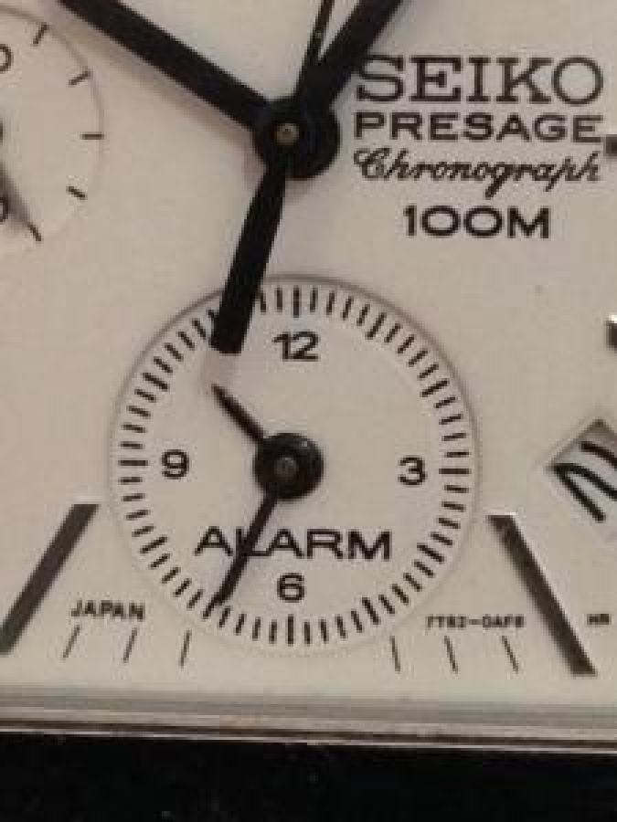 SEIKO PRESAGE DHRONOGRAPH 100M SAFİR KRISTAL CAM METAL KASA SAAT 