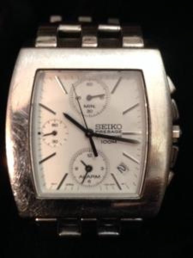 SEIKO PRESAGE DHRONOGRAPH 100M SAFİR KRISTAL CAM METAL KASA SAAT 