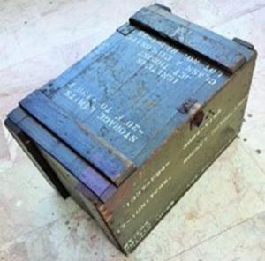 1947 AMERİKAN MARSHAL YARDIM SANDIGI EL YAPIMI ORTA BOY SANDIK UNITED STATES OF AMERİCA 