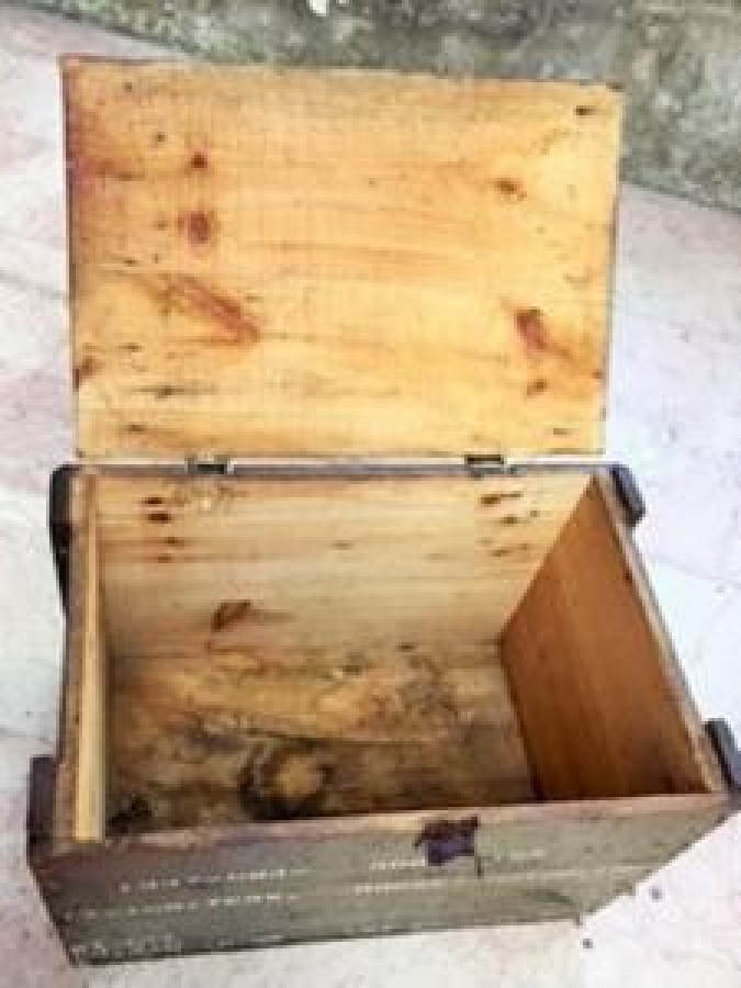 1947 AMERİKAN MARSHAL YARDIM SANDIGI EL YAPIMI ORTA BOY SANDIK UNITED STATES OF AMERİCA 