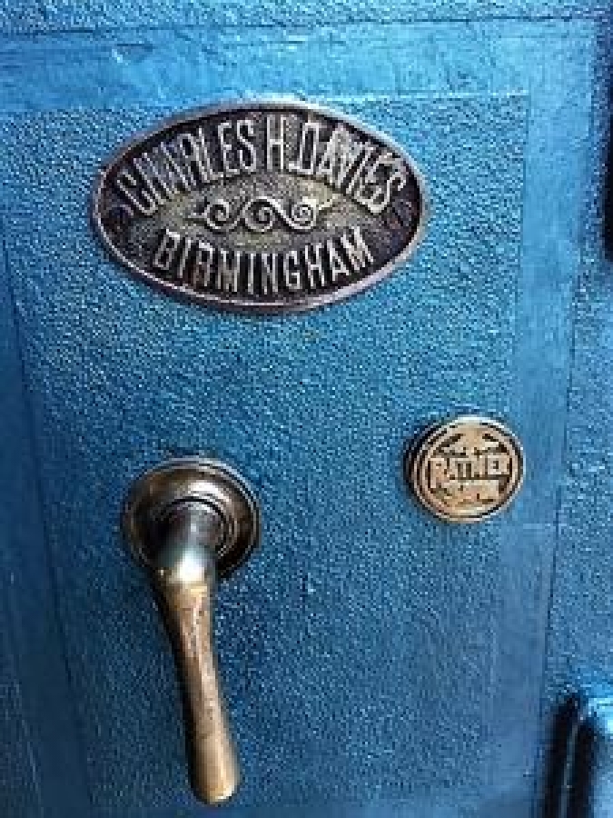 ANTİKA ÇELİK PARA KASASI CHARLES H DAVİES BİRMINGHAM RATNER SAFE 80  KİLOLUK